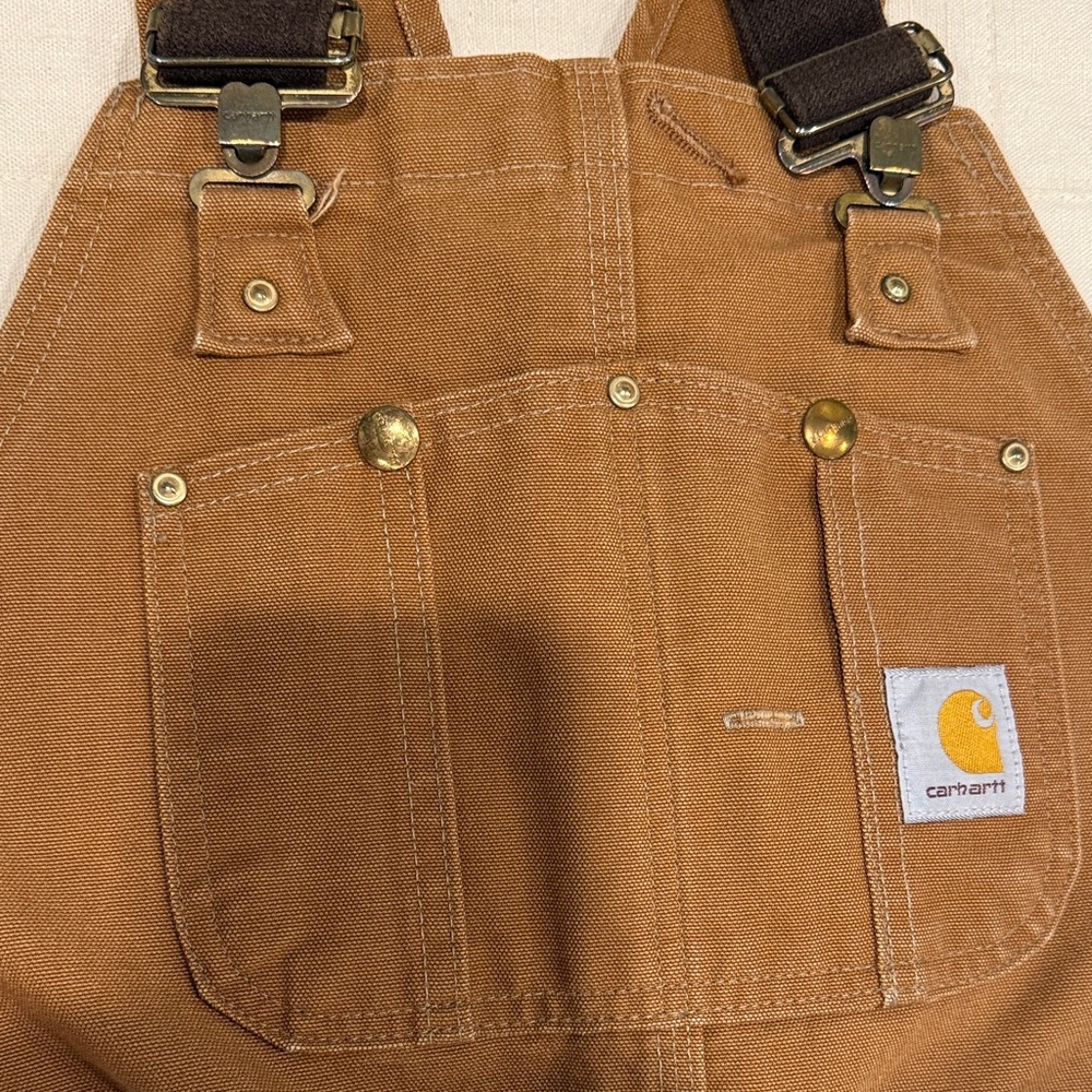Carhartt Men's Tan Work Overalls - Picture 7 of 14